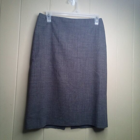 Jenne Maag Skirt S Career Straight Wool Blend Gray - Picture 13 of 13